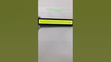 4002 character dot matrix LCD module, yellow and green. #display