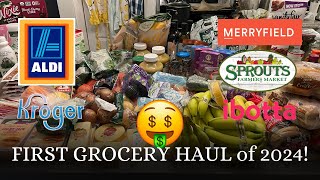 Aldi Sprout's & Kroger Grocery Haul with PRICES // Jan 2024