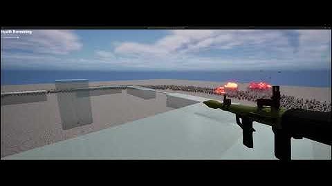 Unreal Engine Crowd Simulation Animated Zombies With Rocket Launcher Circle Demo