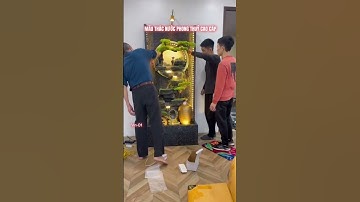 Bàn giao thác nước phong thủy hòn non bộ cho bác Hoàng ở Hải Phòng, hotline 0923337789