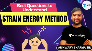 Best Questions to understand Strain Energy Method | #GATE2022 #ESE | Aishwary Sir