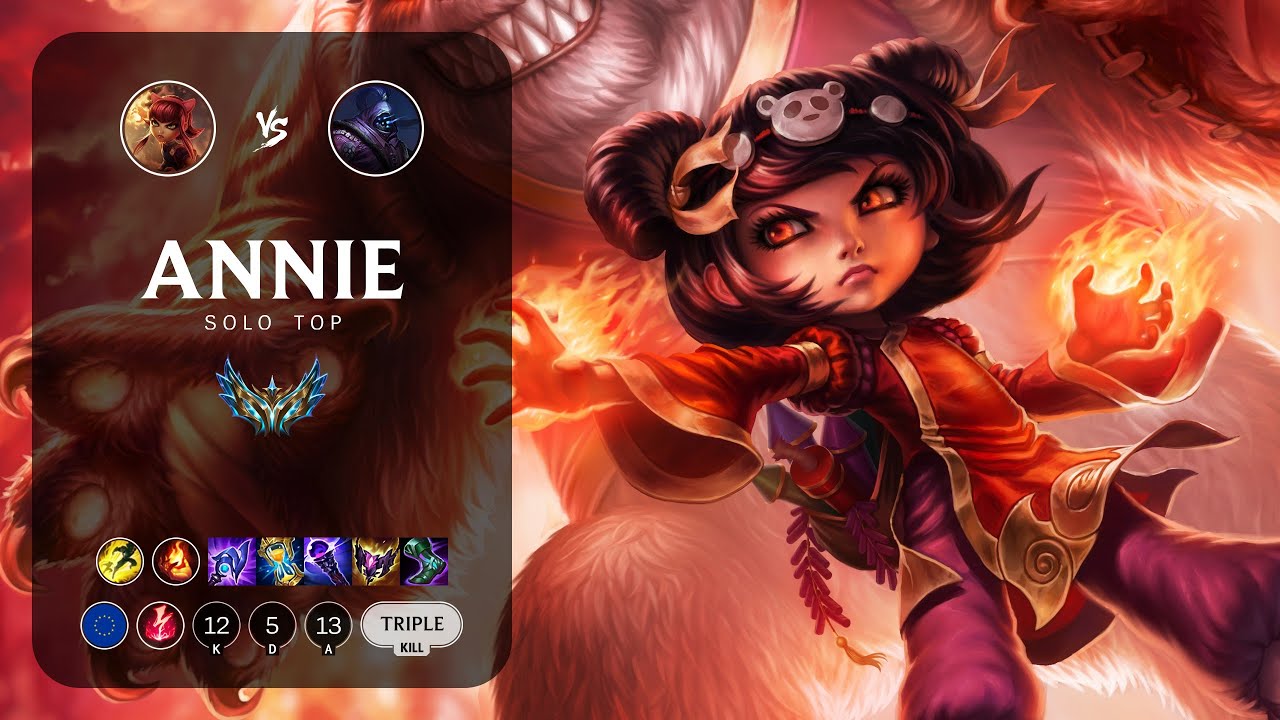 Annie Top vs Jax EUW Challenger Patch 13.5 YouTube