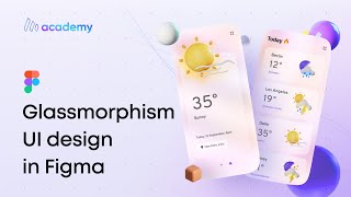 Glassmorphism UI Card Design in Figma - Soft gradient background - Figma tutorial for Beginners screenshot 4