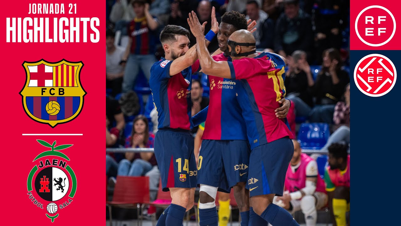 Resumen #PrimeraDivisiónFS | Barça 4-2 Jaén Paraíso Interior | Jornada 21