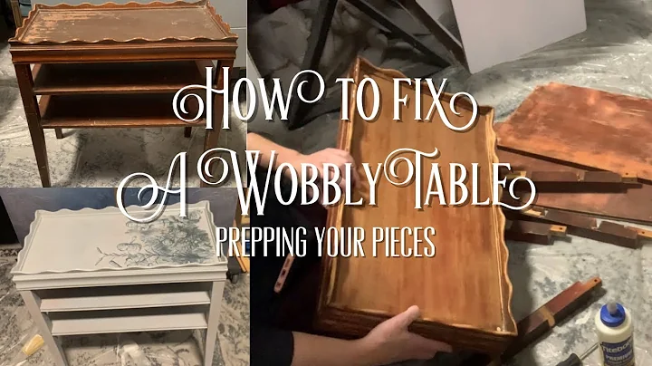 Rickety Table Dissasemble - Reasemble | Fixing A Wobbly Table or Chair | Elegant Upgrades