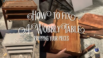 Rickety Table Dissasemble - Reasemble | Fixing A Wobbly Table or Chair | Elegant Upgrades