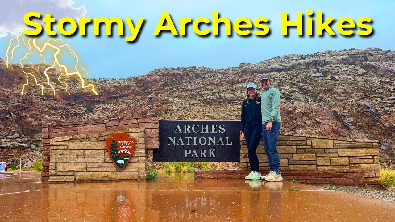 Stormy Day at Arches National Park Utah | RV Life Hiking Arches Trails