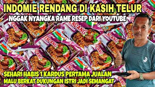 A SELLING THAT DOESN'T KNOW THE WEATHER || ONE BOX OF INDOMIE RENDANG GIVEN AN EGG IN A DAY, 70 P...