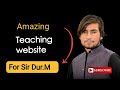 Teaching website Using HTML|CSS|jS #youtube #website