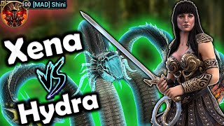 How Good Is Xena On Hydra? - Xena Pve Damage Test With Arena Build I Raid: Shadow Legends