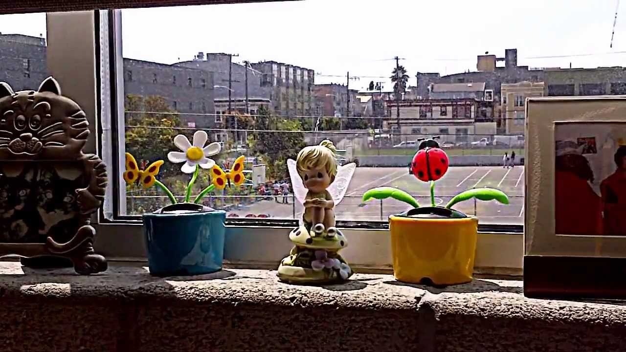 dancing solar flower pots