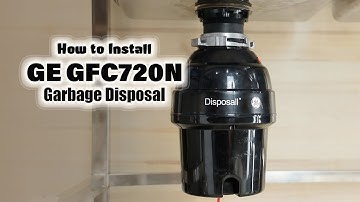 How to install the GE Disposall GFC720N 3/4 HP garbage disposal ( Using Plumber’s Putty )