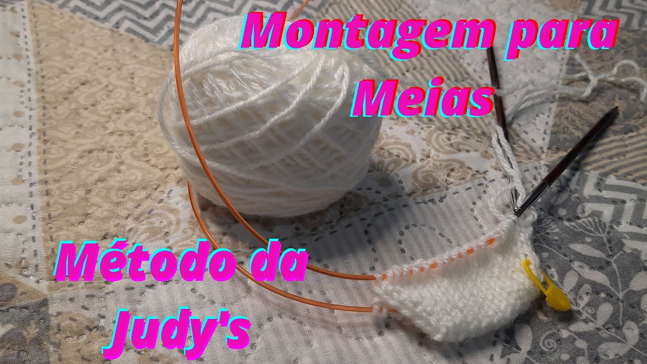 Montagem para Meias -  Metodo da Judy's #socks #tricot #tricolorpaulista