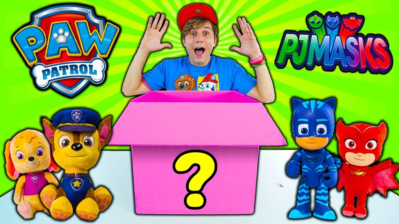 O QUE TEM NA CAIXA MISTERIOSA DE PATRULHA CANINA E PJ MASKS ?