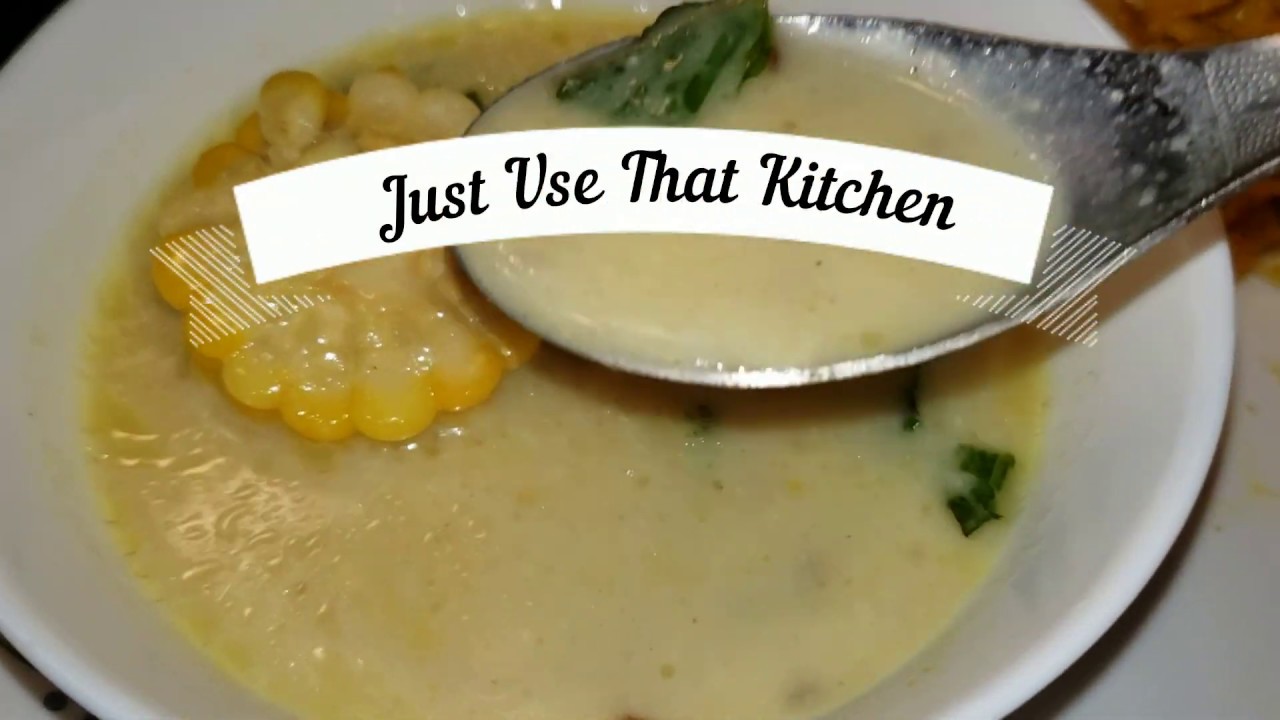 White Corn Soup YouTube