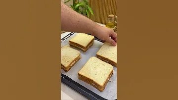 سندويشات Croque Monsieur بناااان بزاااف و خفاف بوحد الطريقة تقطر بالبنة 
