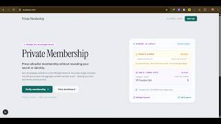 Private Membership Verification on Midnight Network | Zero-Knowledge Allowlist Access dApp Demo