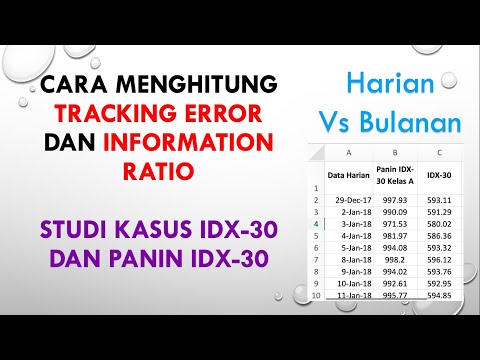 Menghitung Tracking Error dan Information Ratio Studi Kasus IDX 30