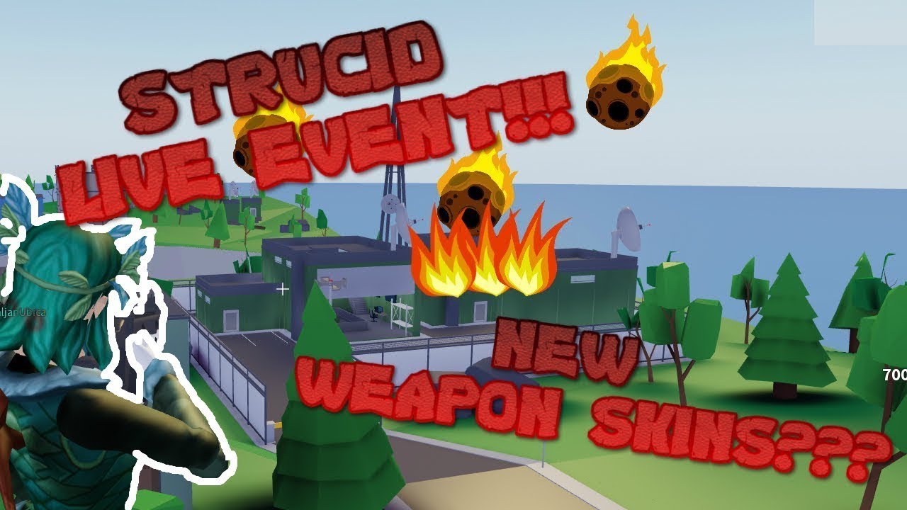 STRUCID LIVE EVENT SOON?!? VIP SERVER!! NEW GUN SKINS TOO?!? ROBUX GIVEAWAY AT 1325 SUBS!!!!!