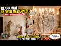 Blank Wall to Divine Ram Ji Putty Art Relief 😱 | Amazing Wall Transformation #timelapse