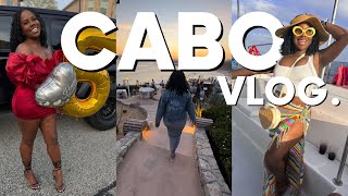 CABO VLOG! Cheers to 5 Years in Business | Sunset Monalisa, Boat Party, Hotel Tour + Anniversary