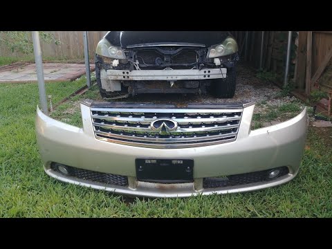 Infiniti Front Bumper Removal. M45 M35