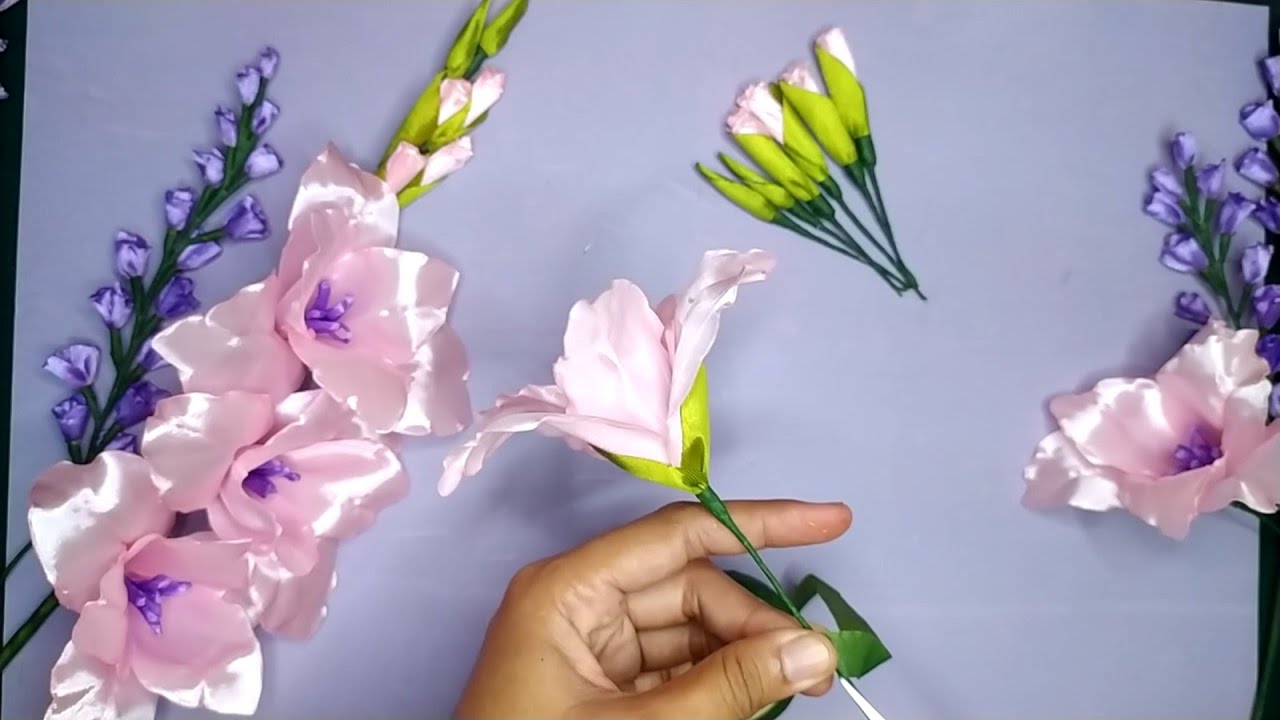DIY | How To Make Satin Ribbon Flower Easy | Tutorial Membuat Bunga Dari Pita Satin