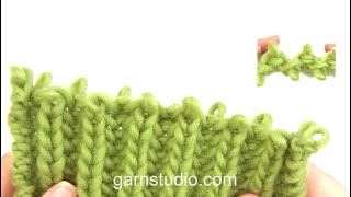 How to fix English rib and place work back on the needle