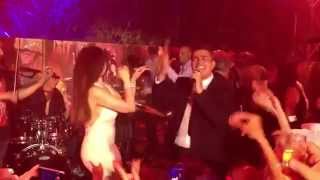 رقص عمرو دياب مع دينا وهيفاء وهبي