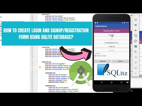 How to Create Login and Registration Form using SQLite Database in Android? [with Source Code]