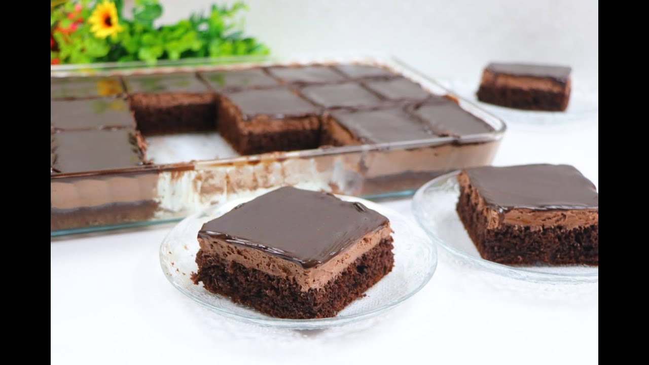 كيكة ال8 ملاعق الاسفنجيه بالشوكولاته بثلاث طبقات بحجم عائلي اطيب واسهل كيك شوكولا ممكن تعملها
