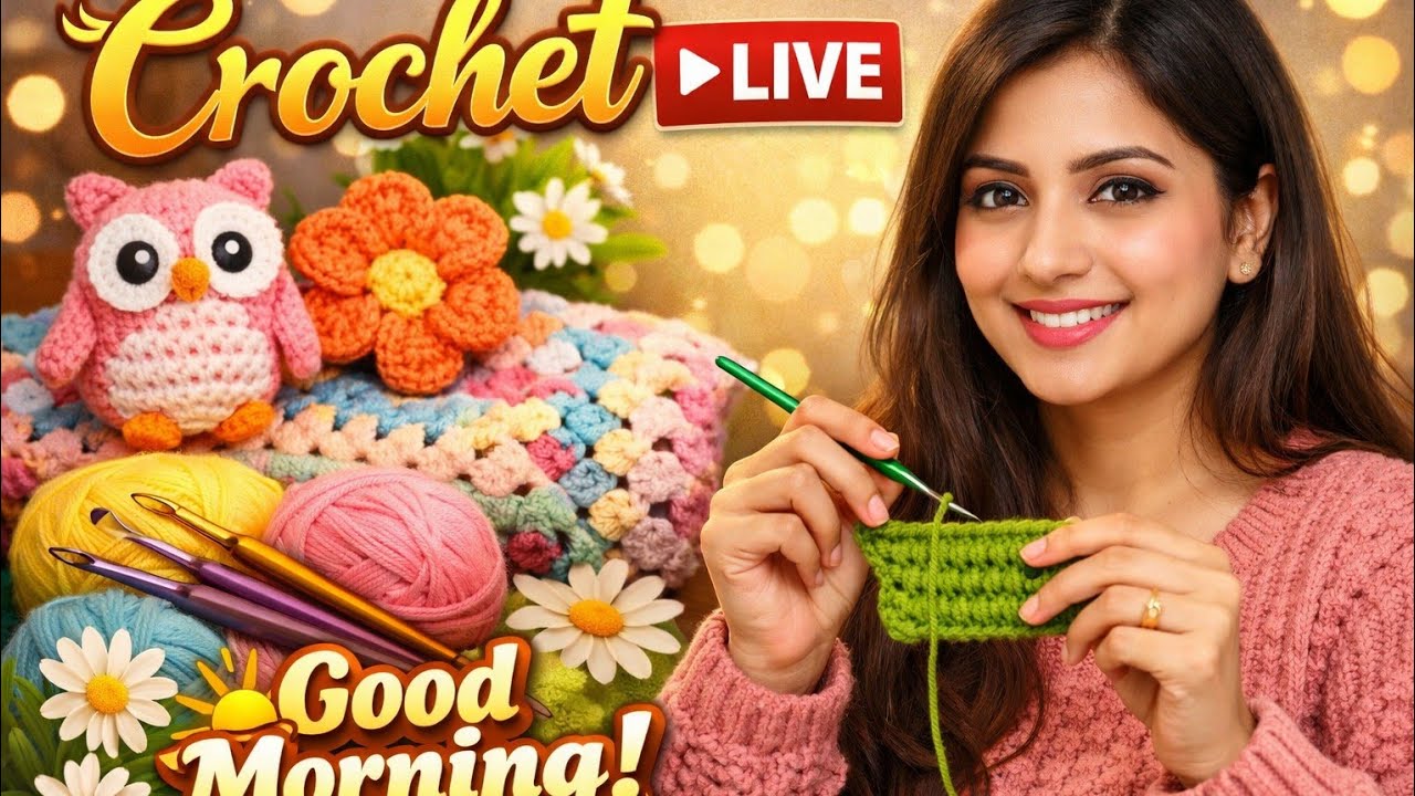 Beautiful Art🧶 is live good morning 🌄