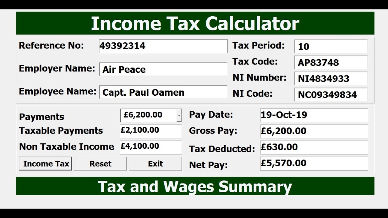 Tax Calculator