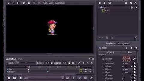 Godot Engine - setting the animation for a sprite!