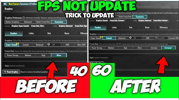 30 To 90 FPS 🤩 Bgmi Super Smooth Option Showing Trick 🤯 | Super Smooth Graphics Not Showing In Bgmi
