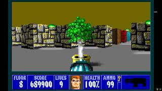 wolfenstein 3d #100+# walkthrough #E4F8#
