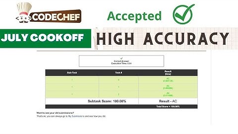 High Accuracy || codechef ||July Cookoff