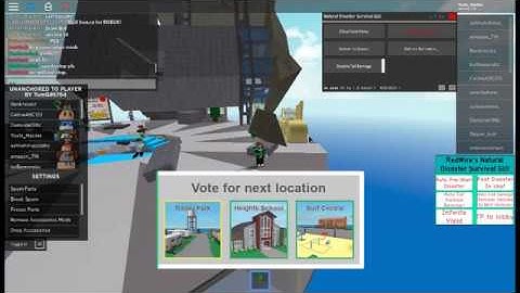 #3 Roblox Exploiting Natural Disaster Survival: Teleporting Unanchored Parts (w/ nsatao)