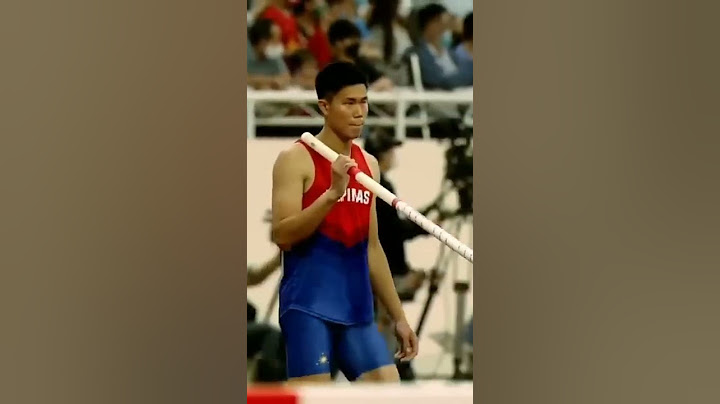 Pinoy Pole Vaulter wins Gold. EJ Obiena