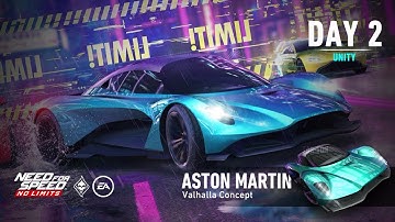 Need For Speed: No Limits | 2019 Aston Martin Valhalla Concept (Kingslayer - Day 2 | Unity)