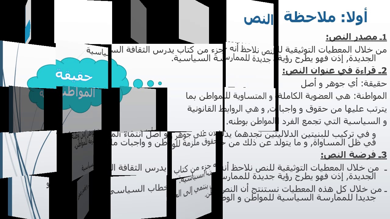 حقيقة المواطنة