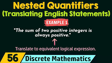 Nested Quantifiers (Translating English Statements) - Example 1