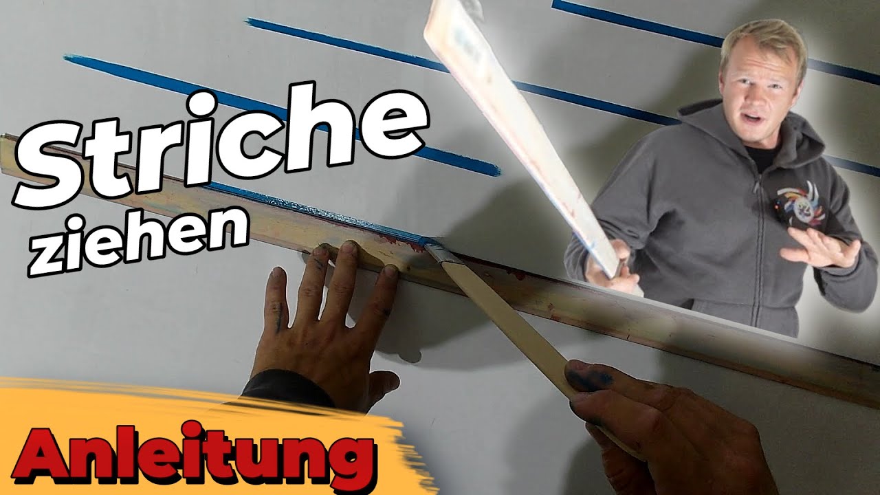 STRICHE ZIEHEN mit dem MALERLINEAL | ALLES was Du wissen musst | DIY | Patrick Zeller