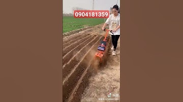 Máy xới đất chạy pin, nhỏ mà có võ