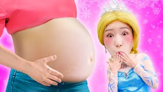[지니가 임신을 했어요] 디즈니 공주가 지니의 임신을 축하해줘요!