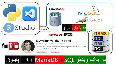 Python  + R + MariaDB + SQL در یک ویدئو