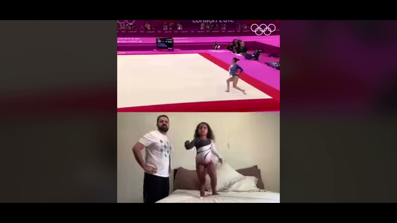A child playing rhythmic gymnastics Olympics YouTube