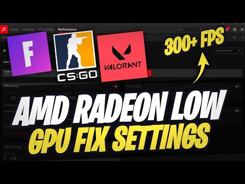 AMD RADEON: LOW GPU USAGE u0026 LOW FPS FIX GUIDE 2021