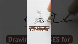 #drawing #houses for #dnd #fantasymaps #fantasy #map #lineart #penart #dungeonsanddragons #art