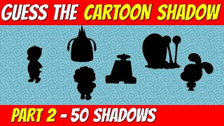 Guess the CARTOON CHARACTER from SHADOW | PART 2 | Cartoon quiz challenge